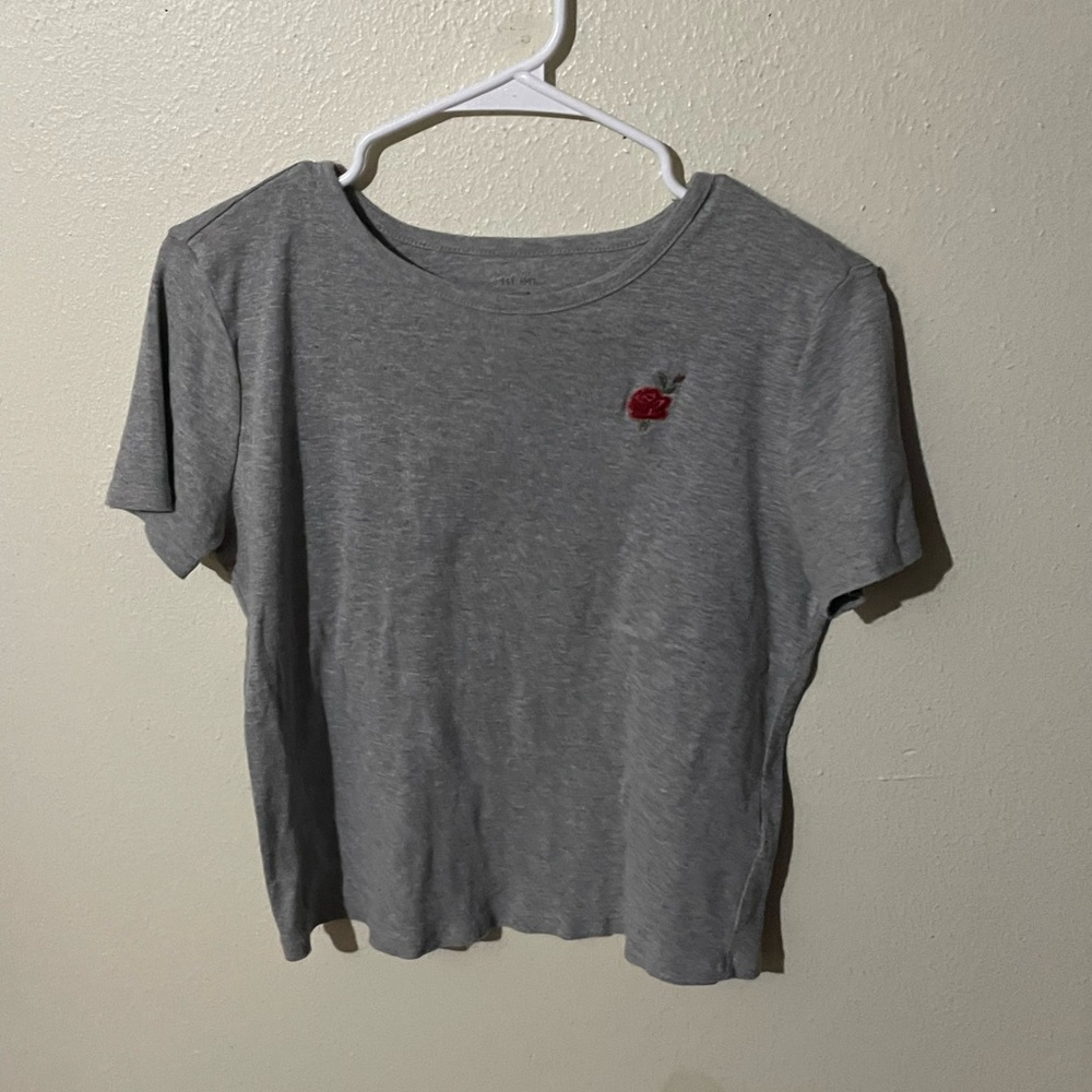 Common threads M grey crop top